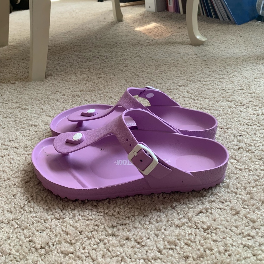 Purple rubber Birkenstock’s